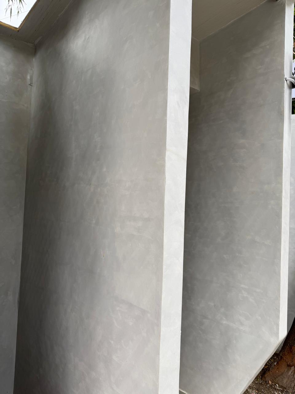 Kolor Canvas Lime Wash Paint - Gunsmoke Concrete finish applied at Bengaluru, India in gray color - View 4