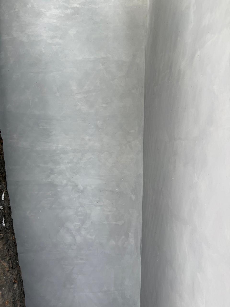 Kolor Canvas Lime Wash Paint - Gunsmoke Concrete finish applied at Bengaluru, India in gray color - View 2